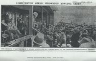 Opening of the Bowling Green 1933