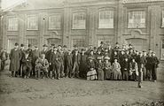 Opening ceremony of Norwich Electric Tramways Depot and offices early 1900s