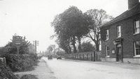 Wroxham Road, looking towards Norwich, from outside the Blue Boar public house, on the right. The landlord at the time was Mr John Blyth.
