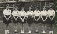 Sprowston Secondary Modern School, Recreation Ground Road. The Netball Team, Sprowston Secondary Modern School, 1957.