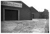 Norwich City Tramway, tram shed in use as a warehouse by grocers Kearley & Tonge Ltd.