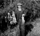 William Hardingham in his 90`s, a Warrener and Vermin catcher ~ 1951.