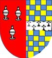 Heraldic Arms Argentein impaling Calthorpe Family.