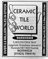 Advert Ceramic Tile World from a 1970s Sprowston Map.