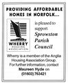Advert from a 1970s Sprowston Map – Wherry Housing.