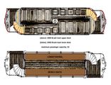 Norwich City Electric Tramway, seating layout.